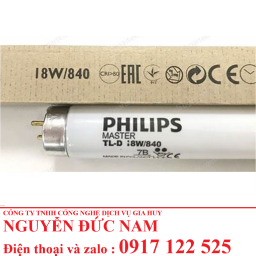 Tl84 Bóng đèn TL84 cho tủ so màu Philips TL-D 18W/840 chính hãng - giahuy