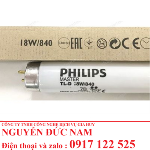 Bóng đèn TL84 cho tủ so màu Philips TL-D 18W/840 chính hãng
